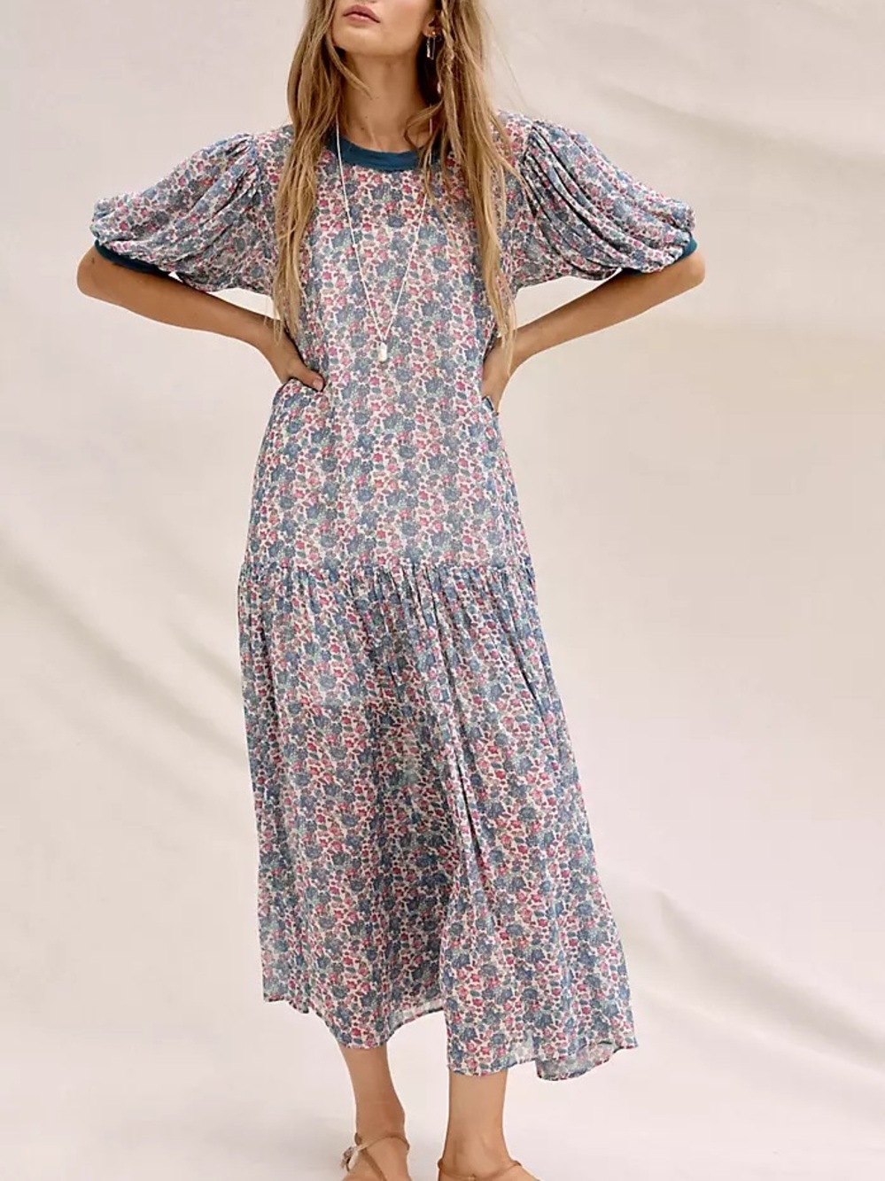 Free People Courtside Crush Floral Maxi Dress